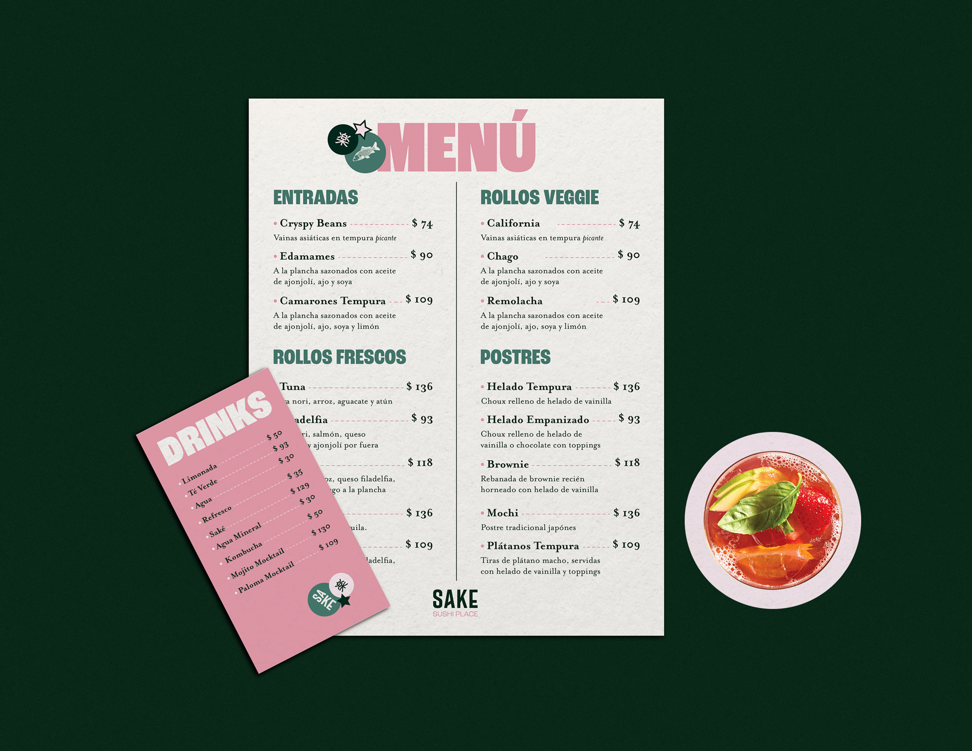 Menú Sake